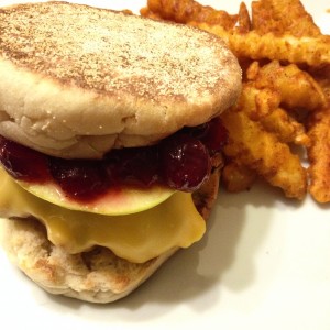 Apple Cheddar Turkey Burger