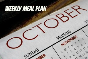 October weekly meal plan