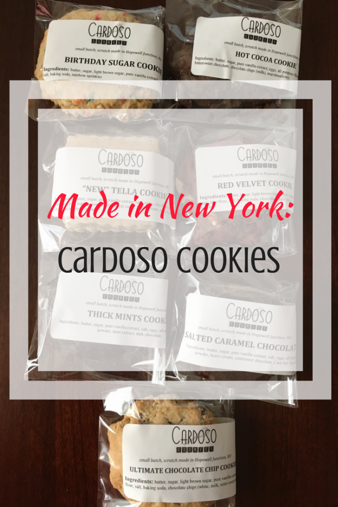 Cardoso Cookies are made locally in the Hudson Valley. Anthony Cardoso is a graduate of the Culinary Institute of America and makes his cookies with all natural ingredients. 