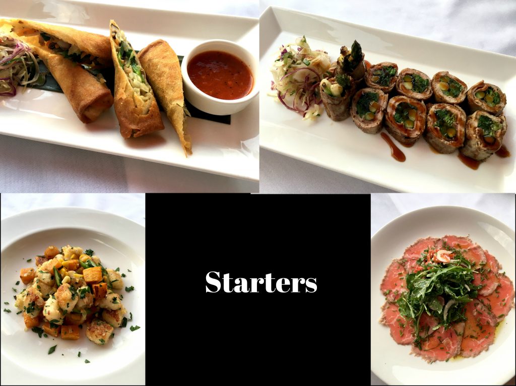 The starters on the new fall menu at Winston Restaurant in Mount Kisco.