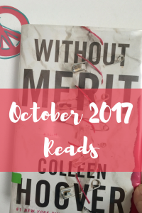 A review of my October 2017 Reads with ratings.