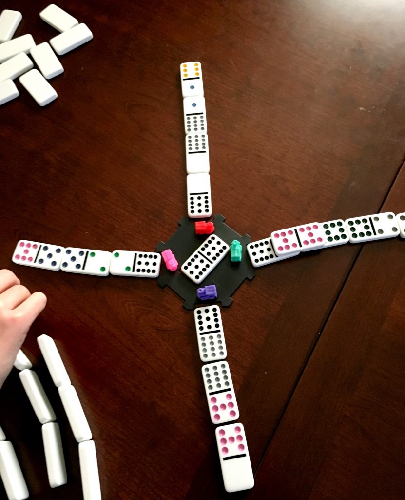 A fun domino game perfect for family game night!