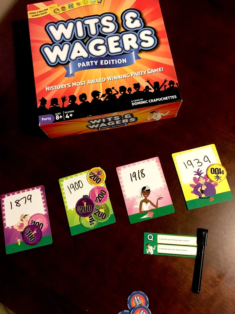 Wits and Wagers is a fun guessing trivia game for the whole family!