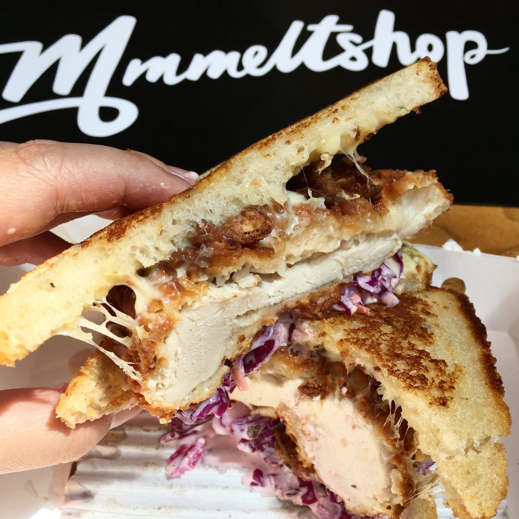 The Signature Fried Chicken sandwich from the Melt Shop.