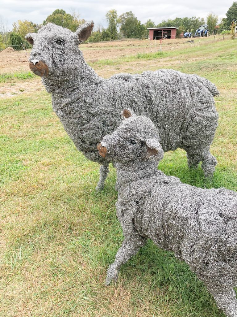 Sheep Sculpture at Collaborative Concepts exhibit